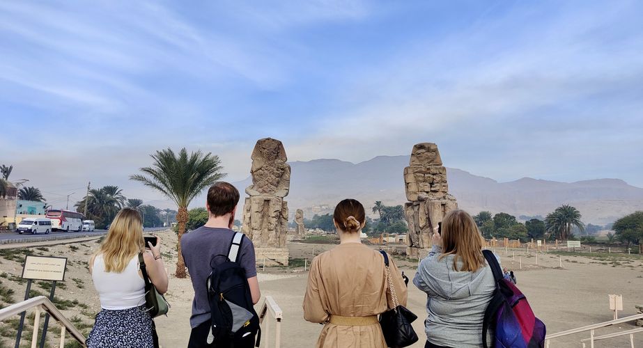 De kolossen van Memnon De kolossen van Memnon